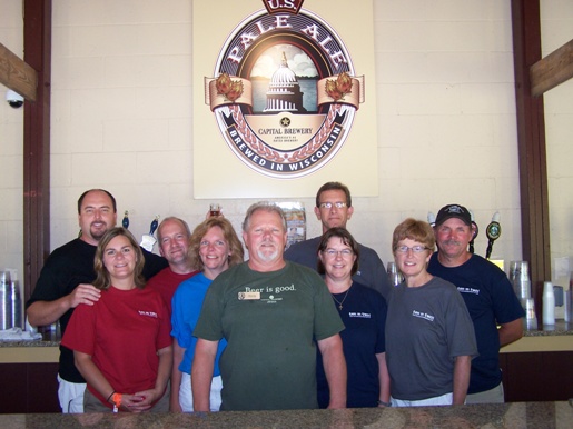 Wisconsin Brewery Tour Group at Capital Brewery in Middleton WI