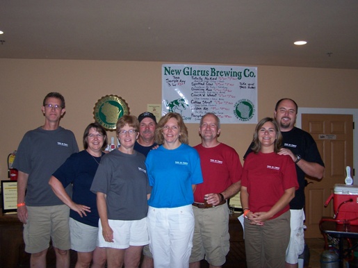 Wisconsin Brewery Tour Group at New Glarus Brewing Tasting Room